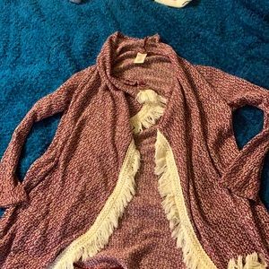 Red throw on sweater from H&M size s (girls)